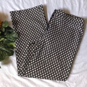 J. Jill Black and White Patterned Pants